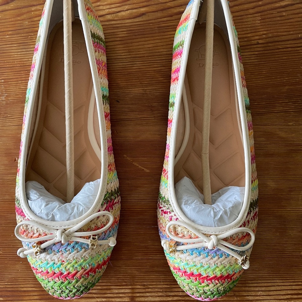 Multi-colored ballet flats